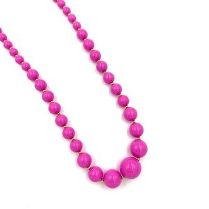 Pink beaded statement necklace
